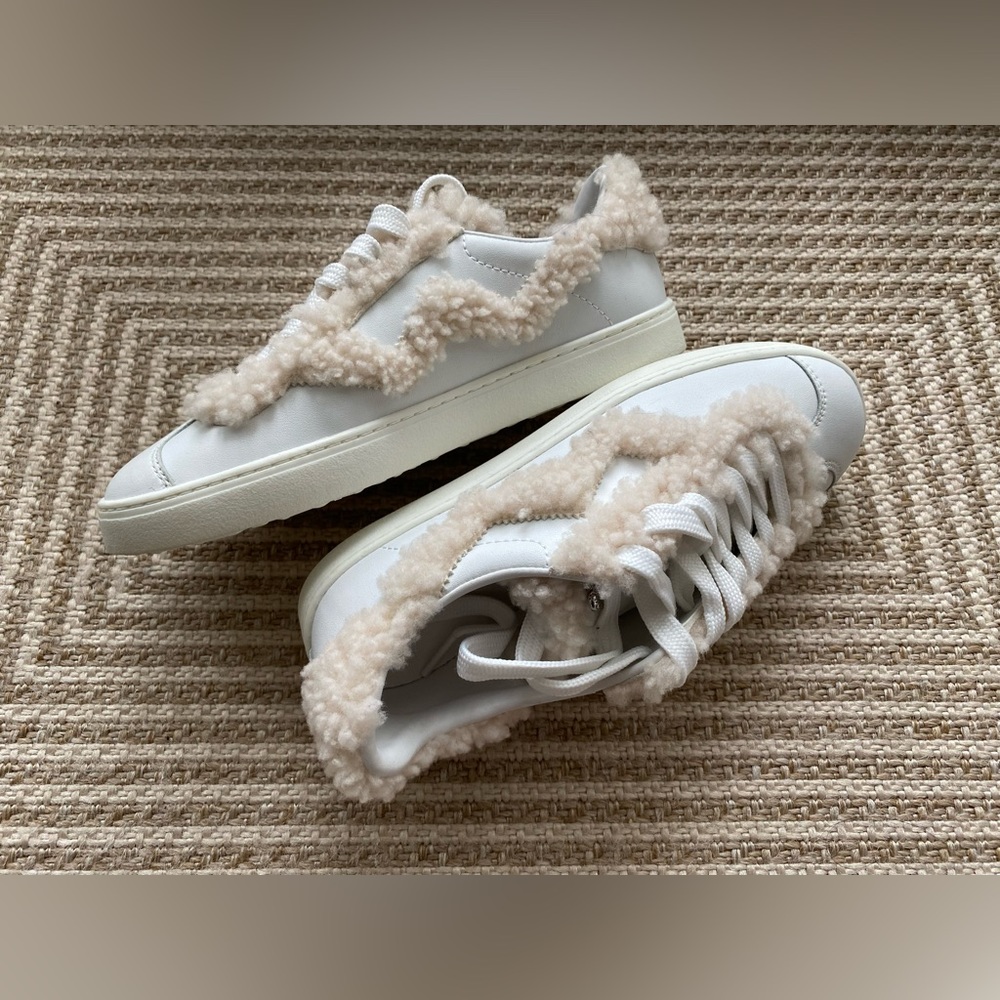 Stuart Weitzman ALL NEW leather sneakers - Picture 5 of 8